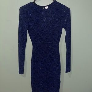 H&M Glittery Jersey Dress
